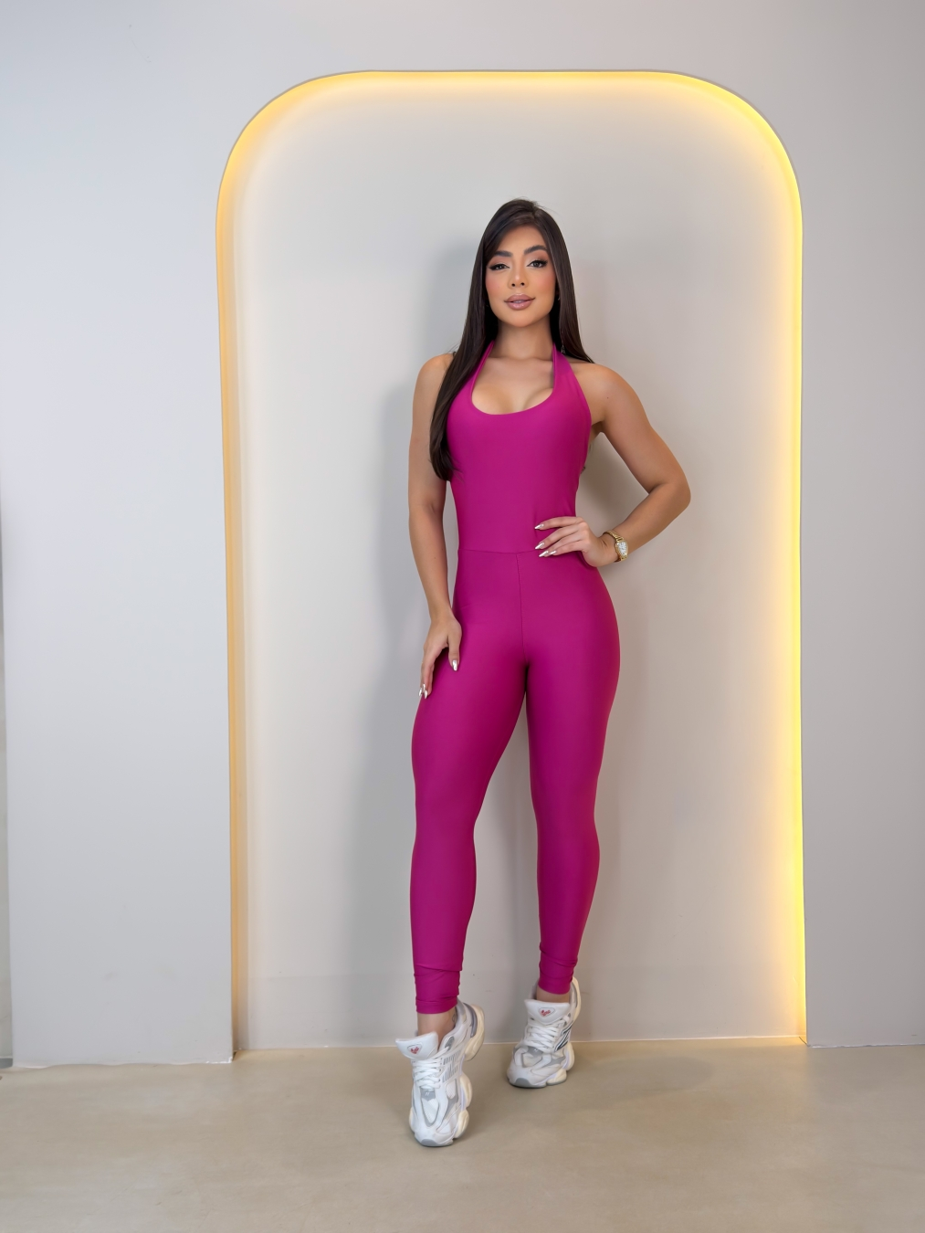 Macacão Longo Frente Unica KB M Rosa Pink