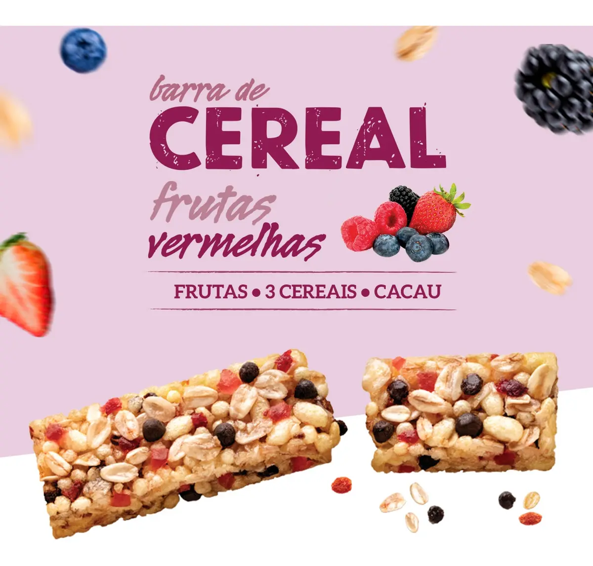 Barra de Cereais Nutry Frutas Vermelhas 22g